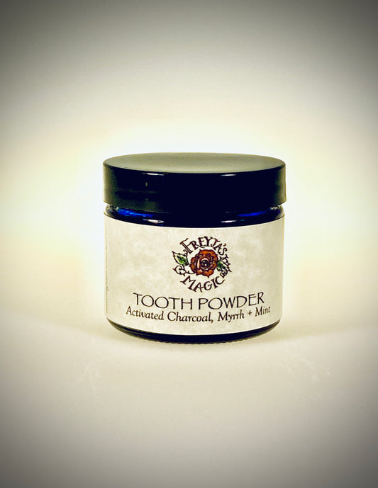 Remineralizing Tooth Powder | Trace Minerals, Activated Charcoal and Peppermint | Natural Whitening Tooth Powder | 2 oz