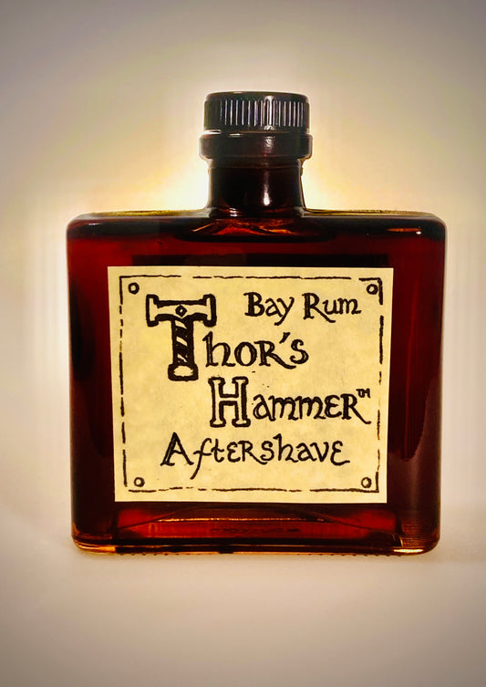 Bay Rum Aftershave Limited Edition | Thor's Hammer Classic Bay Rum | Viking Aftershave | All Natural, Exotic & Sexy | 8 oz