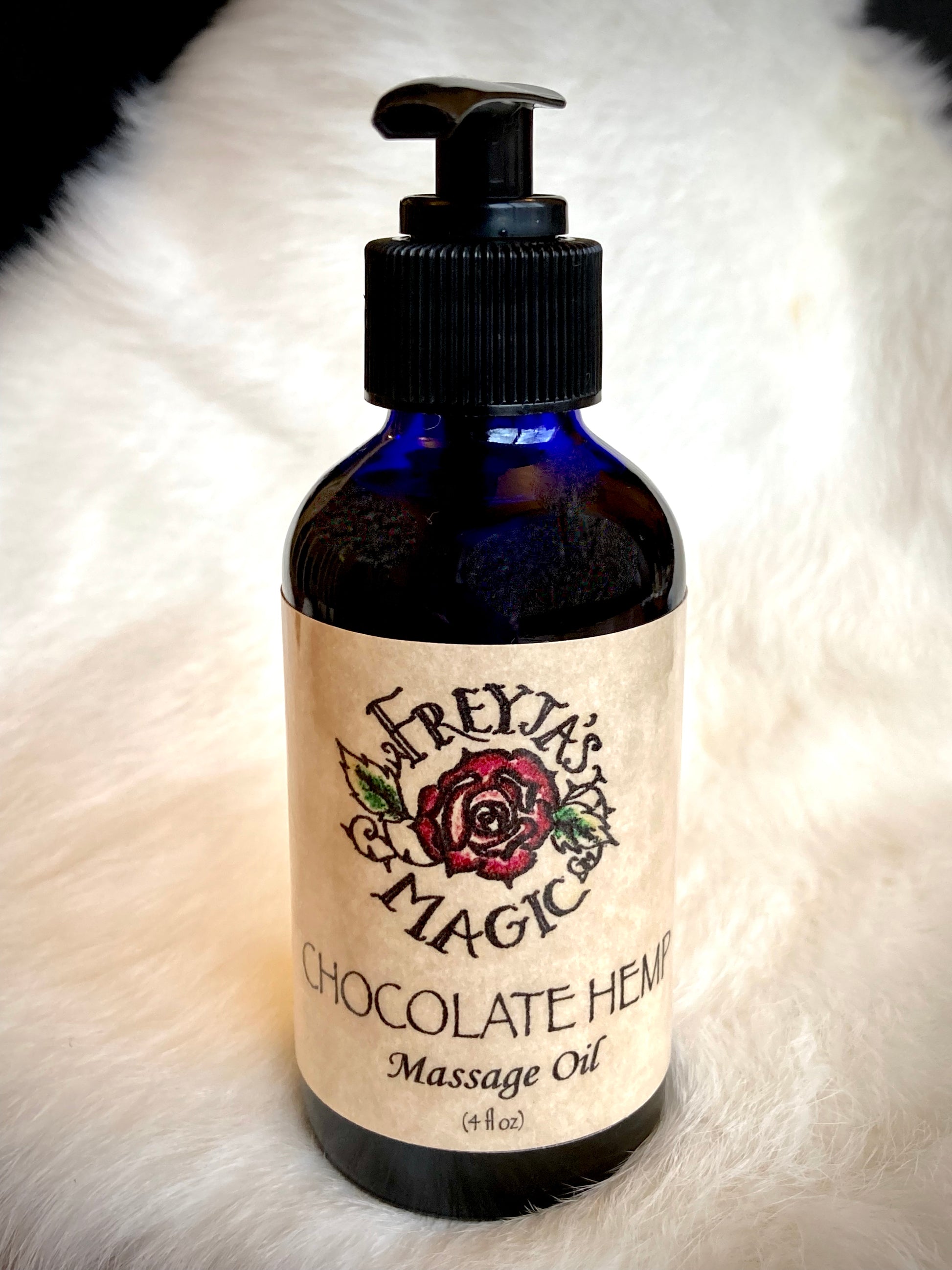 chocolate hemp massage oil
