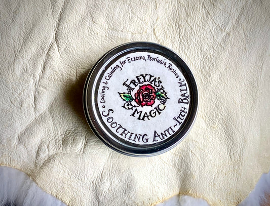 Soothing Anti-Itch Balm | Cooling, Calming for Eczema, Psoriasis, Rashes, Inflammation, Irritation | Peppermint, Lavender & Chamomile