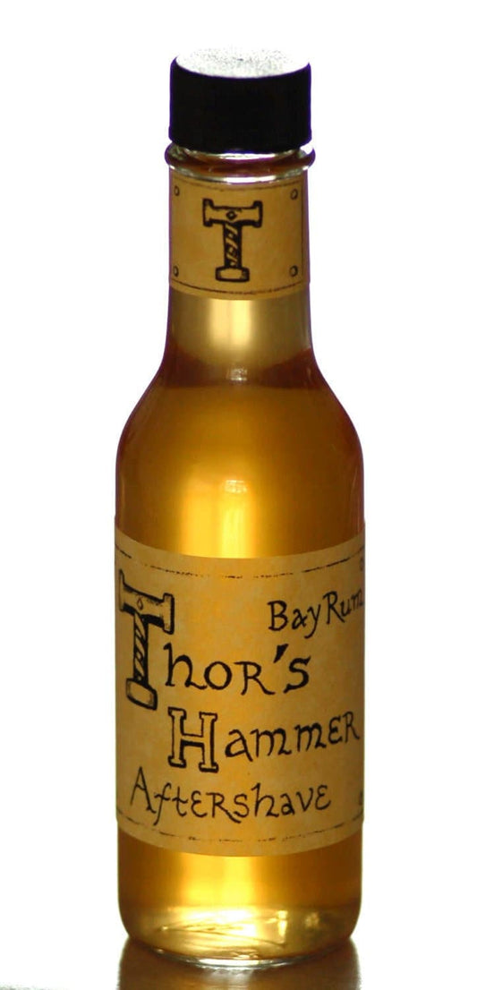 Bay Rum Aftershave | Thor's Hammer Classic Bay Rum Viking Aftershave | All Natural, For Sensitive Skin | 5 oz