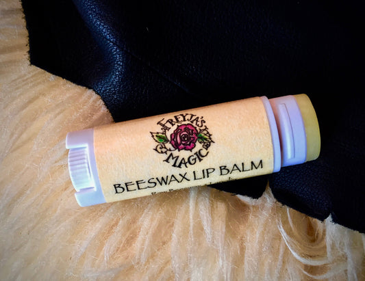 Beeswax Lip Balm | Nordic Gold Viking Lip Balm | Raw, Unfiltered Beeswax & Pure Lanolin | Unscented