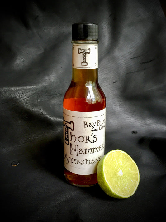 Lime Bay Rum Aftershave | Thor's Hammer Bay Rum Aftershave with Lime | 5 oz