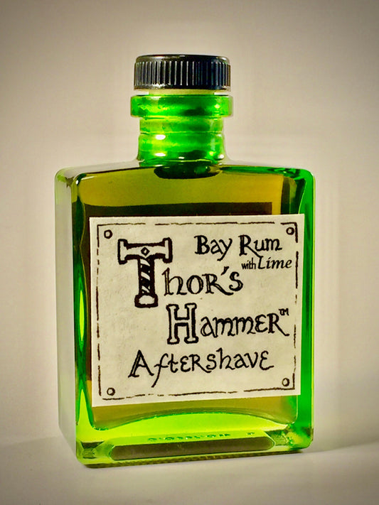 Lime Bay Rum Aftershave Limited Edition | Thor's Hammer Lime Bay Rum | Viking Aftershave | 8 oz
