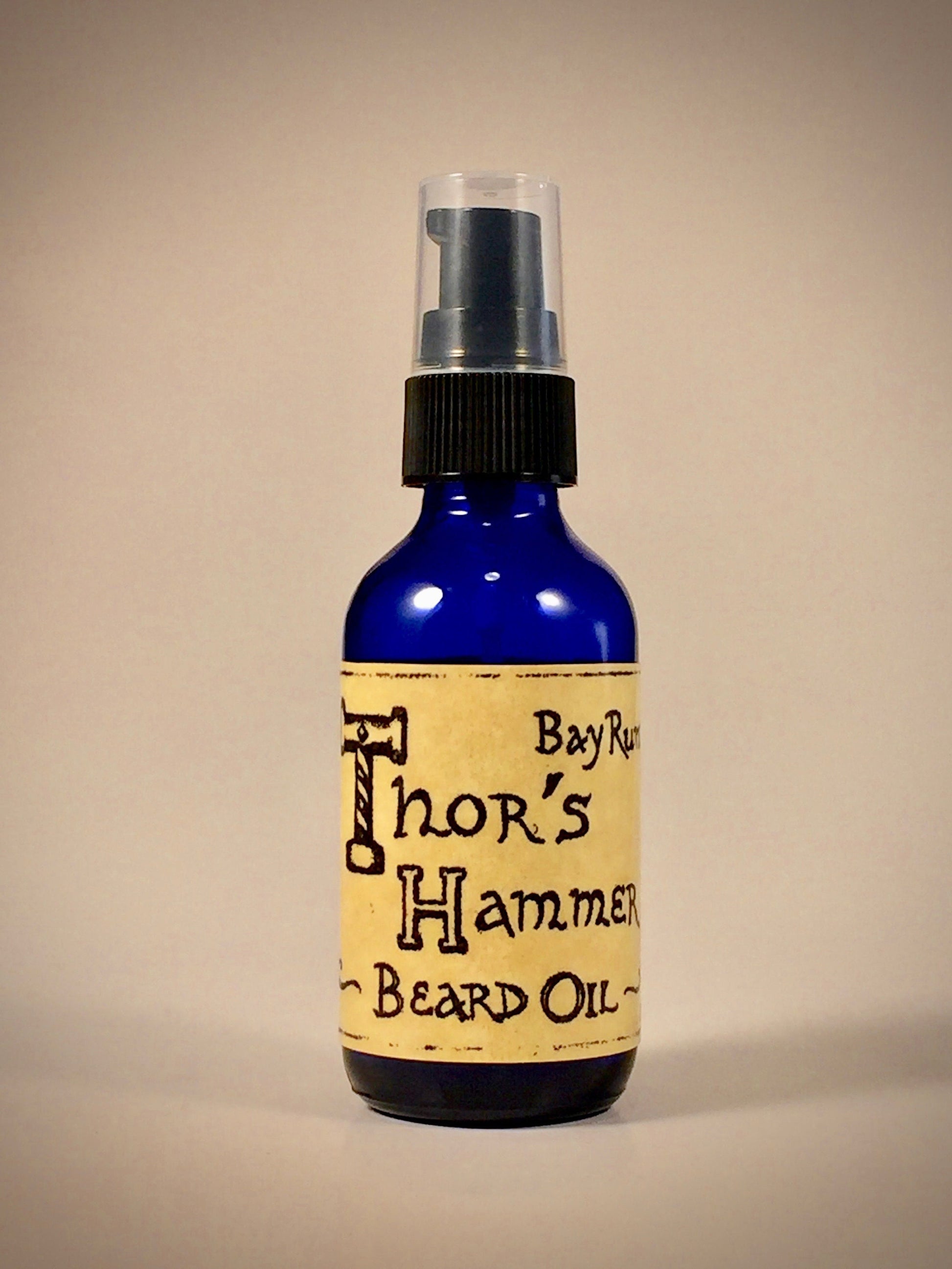 Thor's hammer bay rum beard oil